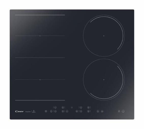 Hob Induction Hob 60Cm   2 Zones + Flexi   Touch Control   7.2Kw (4.0Kw Flexi Zone)   15 Power Levels   Wifi