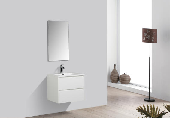 Enzo cabinet double drawer White 800 (cabinet only)