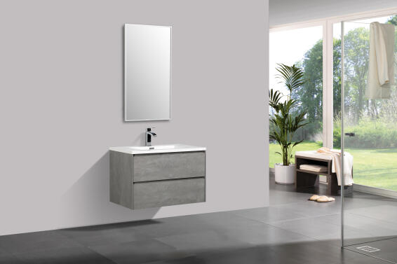 Enzo cabinet double drawer Concrete 800 (cabinet only)