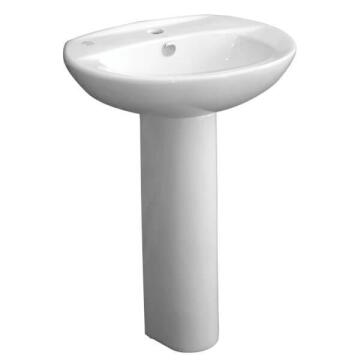 Basin with full pedestal 1 tap hole SOLO