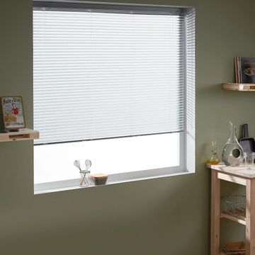 Aluminium venetian blind san francisco 25mm chrome 40x130cm