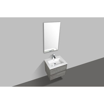 Enzo cabinet double drawer Concrete 600 (cabinet only)