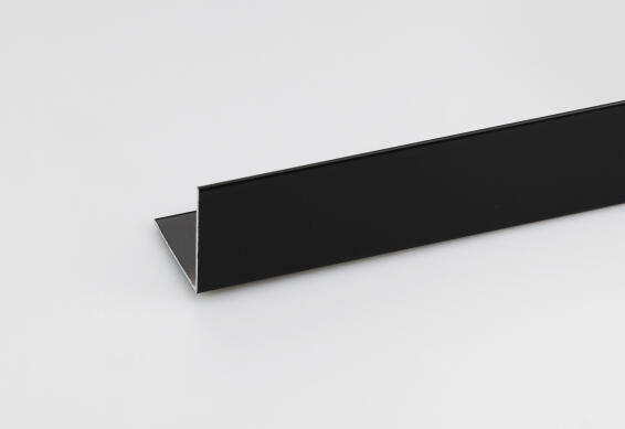 Profile equal corner black aluminium 1000x10x10mm arcansas