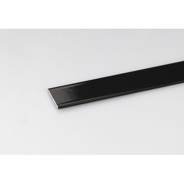 Profile flat black plastic coated aliminium 1000x20x2mm arcansas