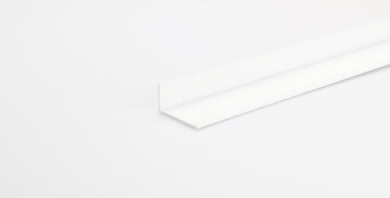 Profile unequal corner white aluminium 1000x15x10mm arcansas