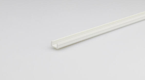 Profile u-shaped white PVC 1000x8x4.5mm arcansas