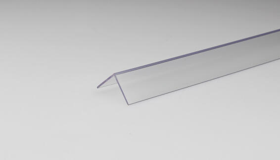 Profile equal corner transparent PVC 1000x20x20mm arcansas