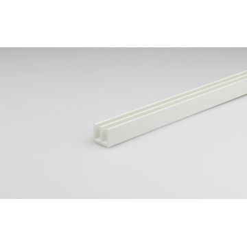 Profile double u-shaped white PVC 1000x14x12mm arcansas