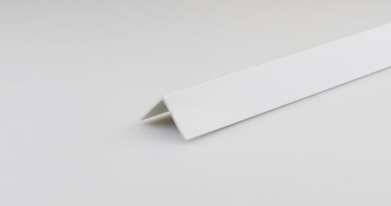 Profile equal corner white PVC 1000x30x30mm arcansas
