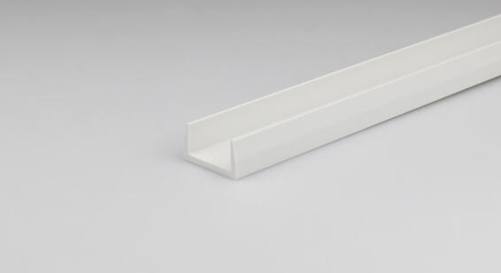 Profile u-shaped white PVC 1000x24x13mm arcansas