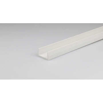 Profile u-shaped white PVC 1000x24x13mm arcansas