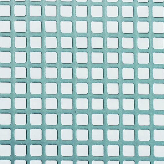 Metal sheet square punched steel 50x20x1mm arcansas