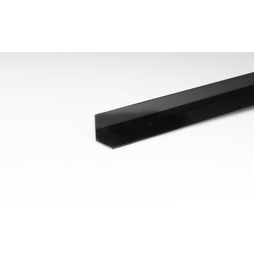 Profile equal corner black PVC 1000x10x10mm arcansas