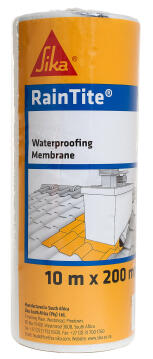 Acrylic waterproofing system SIKA raintite membrane 200mmx10m