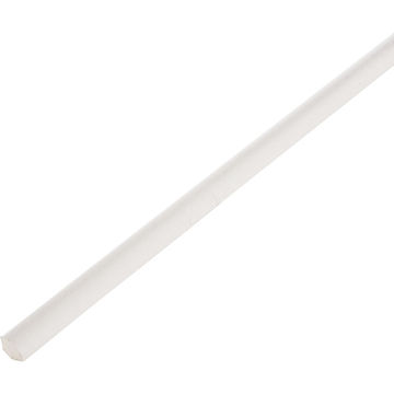 Profile round matt white PVC 14x14x2600mm arcansas