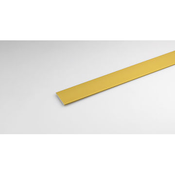 Profile flat gold color anodized aluminium 1000x25x2mm arcansas