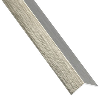 Profile lipped equal titanium color PVC 19.5x19.5x1.5x1.5x1000mm arcansas