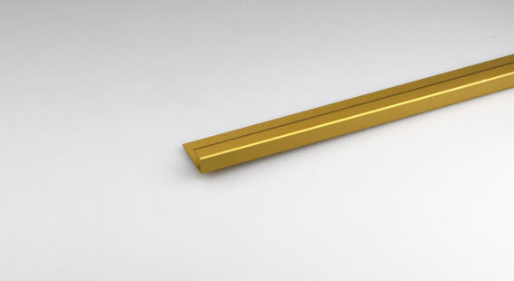 Profile ply wood gold anodized aluminium 1000x40x6mm arcansas