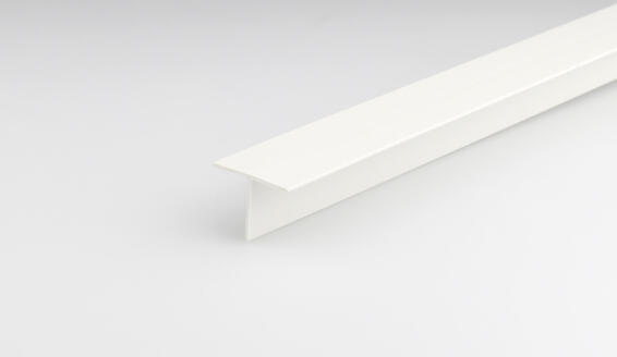 Profile threaded white PVC 2000x25x18mm arcansas