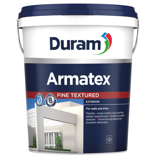 Duram Armatex Wall Exterior Fine Textured Paint White 20L | LEROY ...