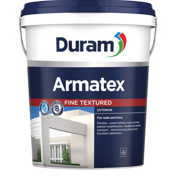 Duram Armatex Wall Exterior Fine Textured Paint White 20L