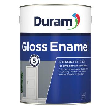 Gloss enamel paint navy grey 5l DURAM