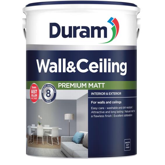 Duram Wall & Ceiling Universal Paint Pewter 5L