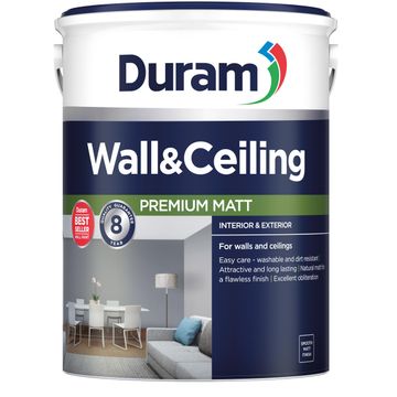 Duram Wall & Ceiling paint White 1L