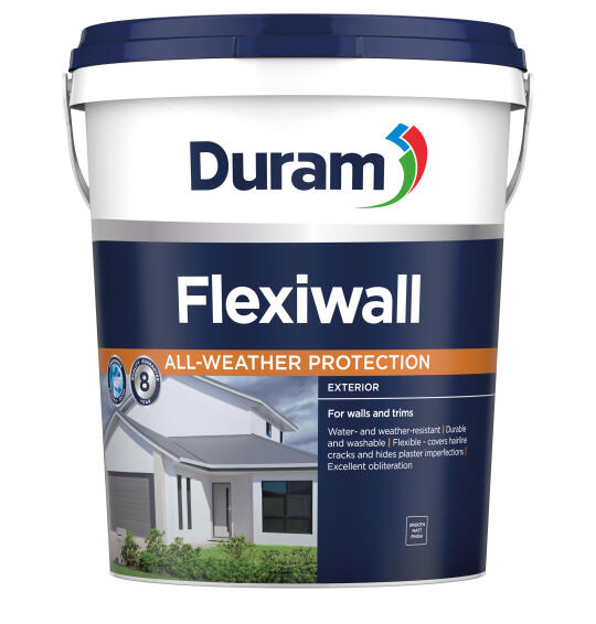 Wall paint exterior matt DURAM Flexiwall all weather coral 20l