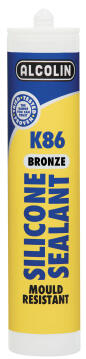 Silicone sealant ALCOLIN K86 280ml bronze