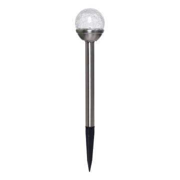 Path light D120 SOLARMATE stainless steel crackle ball 5lm