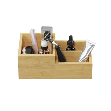 Sensea Open Bamboo Storage Organizer Natural W22cmxD11cmxH10.6cm