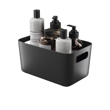 Sensea Remix Bathroom Storage Organizer Basket Black W18cmxD28cmxH14cm