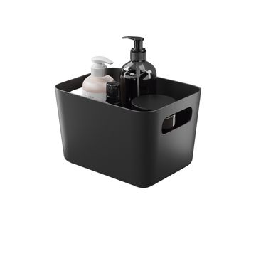 Sensea Remix Bathroom Storage Organizer Basket Black W17cmxD22cmxH14.3cm