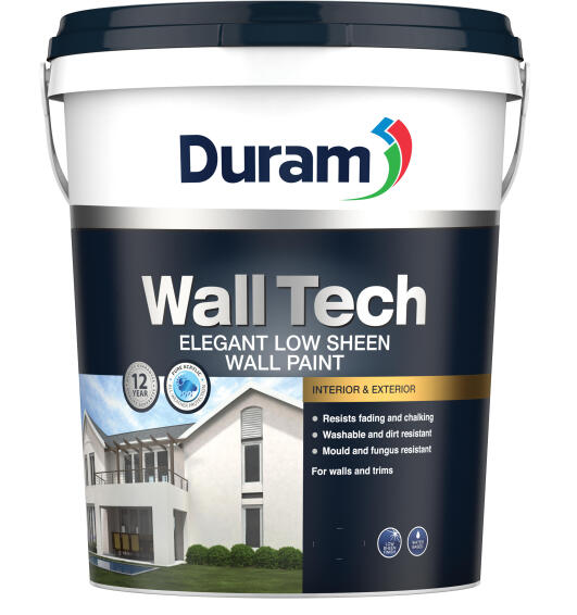 Duram  WallTech Wall Paint Universal Elegant Low Sheen White 20l