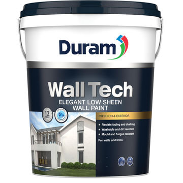 Duram  WallTech Wall Paint Universal Elegant Low Sheen White 20l