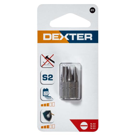 Dexter Sl4.5X0,6 Sl5.5X0,8 Sl6.5X1,2 3Pc