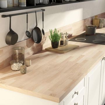 Kitchen Countertop Laminate Beech Imitation L300Cmxd65Cmxh3.8Cm