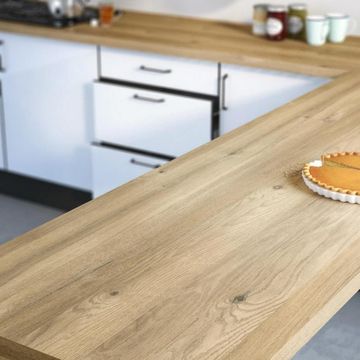 Kitchen Countertop Laminate Boreal Oak L300Cmxd65Cmxh3.8Cm