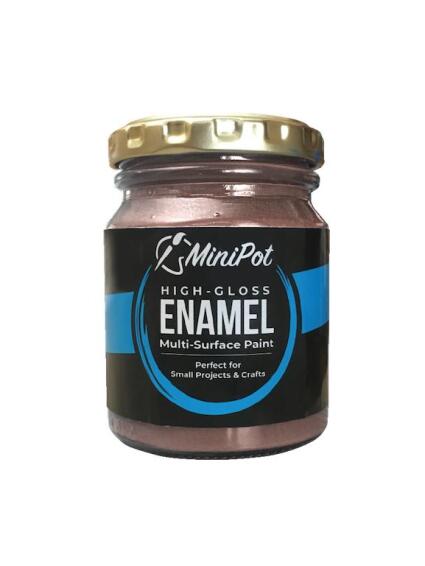 Enamel Paint Multi-Surface High Gloss MINI POT Metallic Rose Gold 125ml