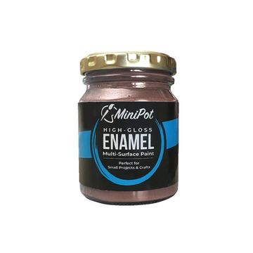 Enamel Paint Multi-Surface High Gloss MINI POT Metallic Rose Gold 125ml