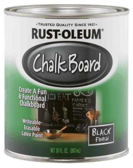 Rust-Oleum Chalkboard Paint Black  887ML