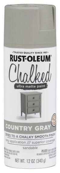 Chalked ultra matt paint RUST-OLEUM country gray 340g