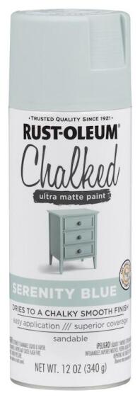 CHALKED PAINT SPRAY SERENITY BLUE 340G
