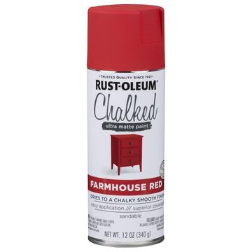 Spray Paint Ultra Matt Chalk RUST-OLEUM Chalked Farmhouse Red 340g