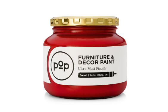 Furniture & décor paint POP red 500ml