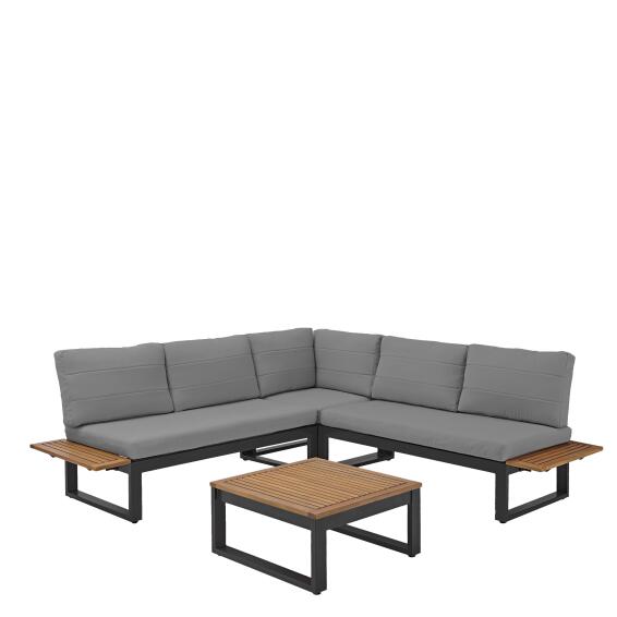 NATERIAL 5P CORNER SOFA SET ORIS GREY