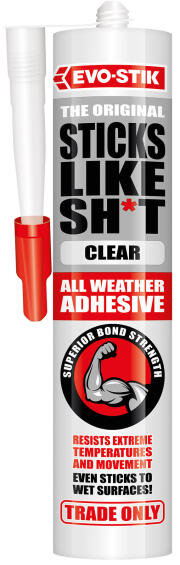 Adhesive all weather EVO-STICK Sticks Like Sh*t clear 290ml
