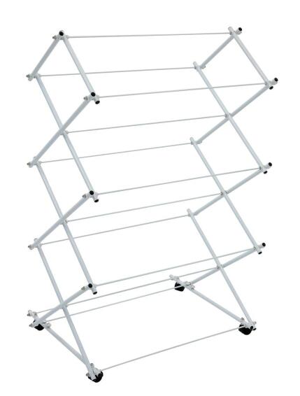 Foldable Durable Lightweight Drying Racks Iron and Sturdy PP Joints  Portable Multi-Functional No Assembly Required Clothes Rack