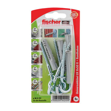 Ux 8X50 Rrhk Nylon Plugs + Round Hook 4P